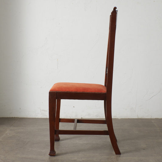 英国アンティーク エドワーディアン様式チェア / 張替済