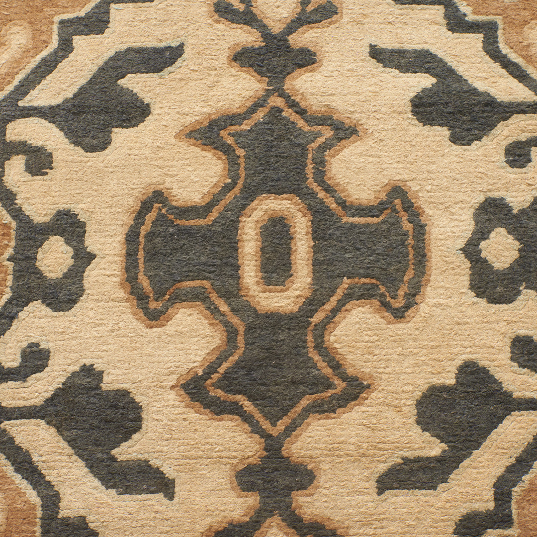 十字唐草 手織り 絨毯