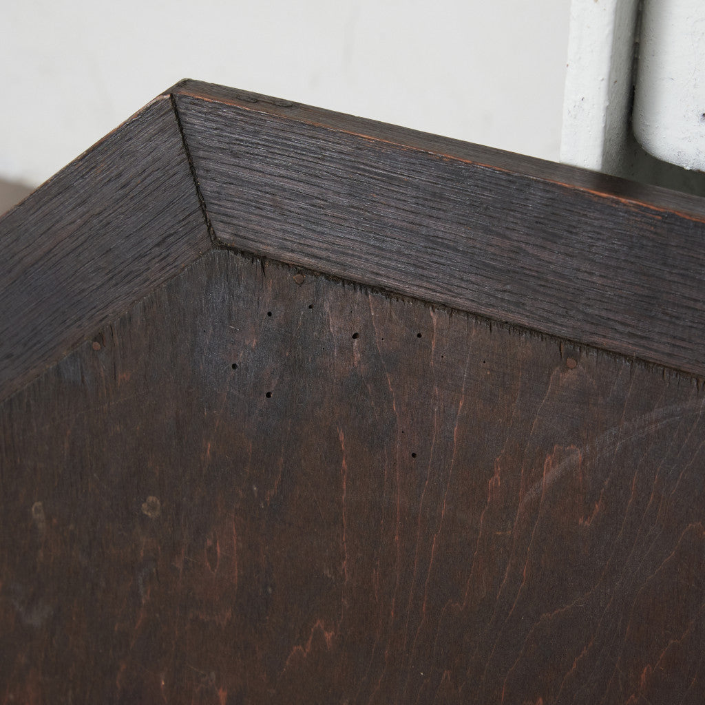 英国アンティーク オーク材 ウォールミラー