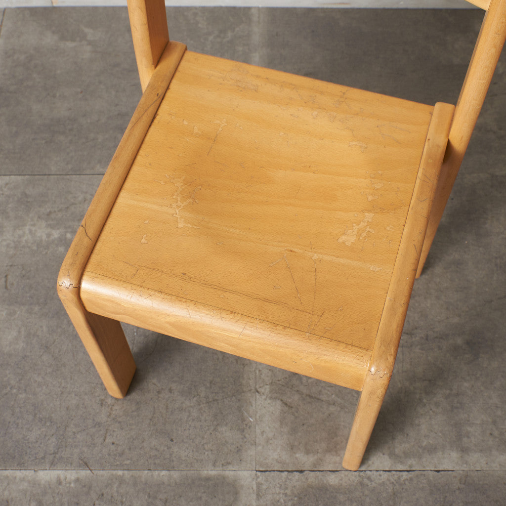 英国ヴィンテージ スタッキングスクールチェア