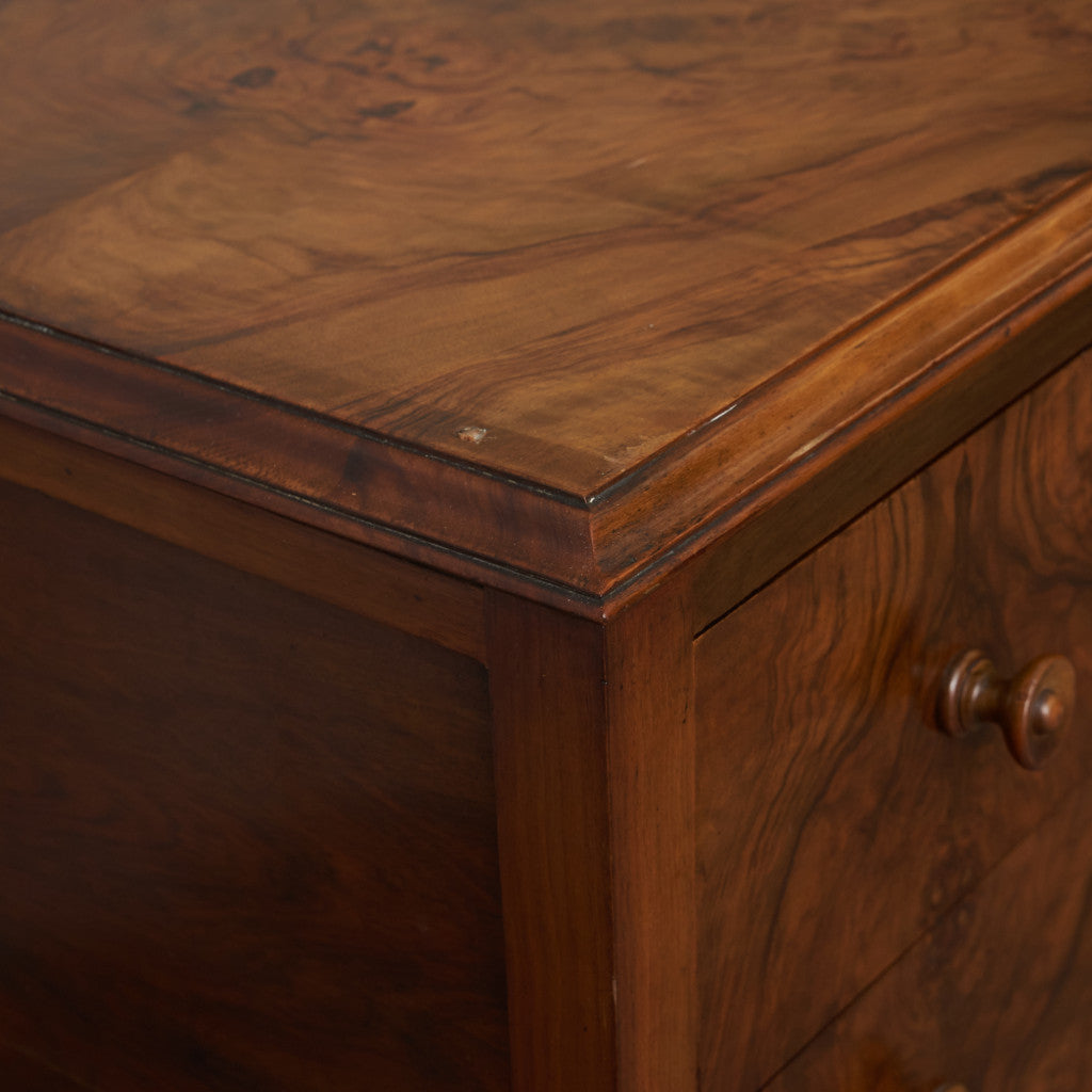 アンティーク ウォールナット材 両袖デスク