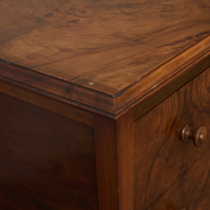 アンティーク ウォールナット材 両袖デスク