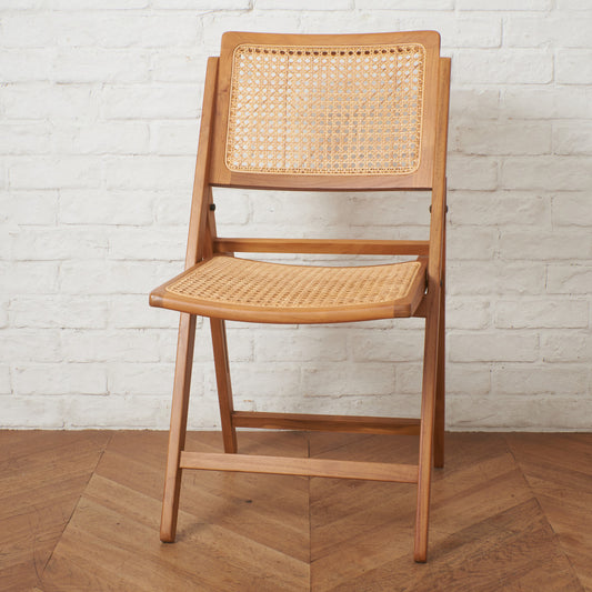 ラタン編み フォールディングチェア