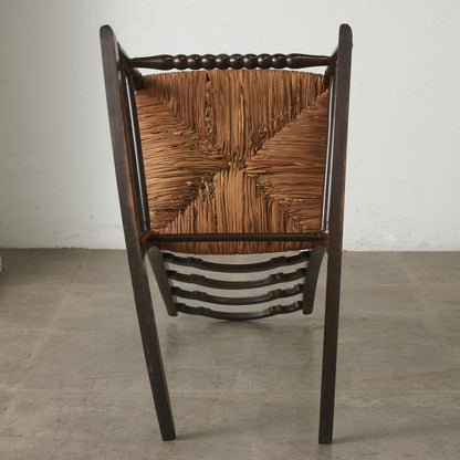 英国アンティーク ラッシュシート ロッキングチェア