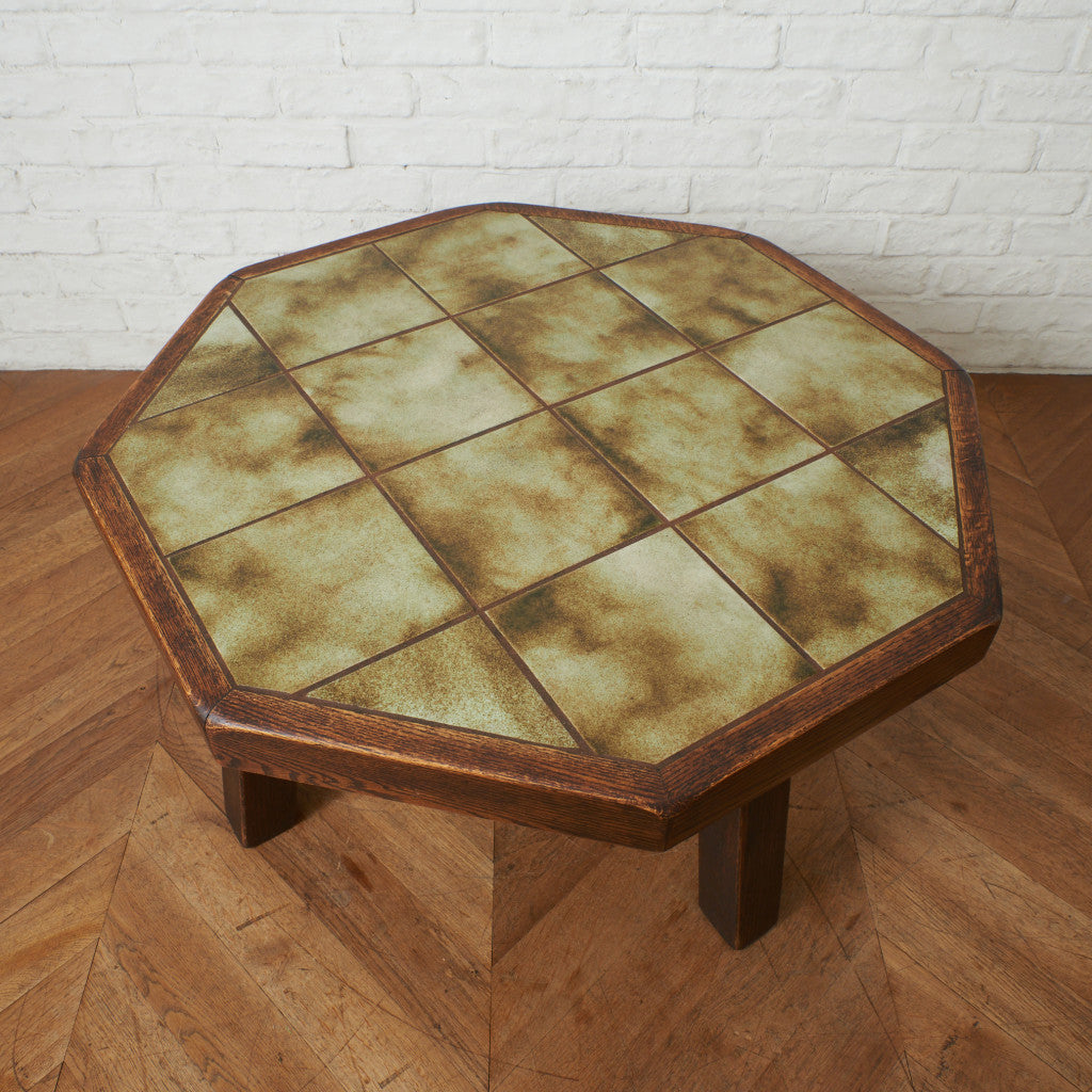 オランダ民芸 タイルトップ コーヒーテーブル