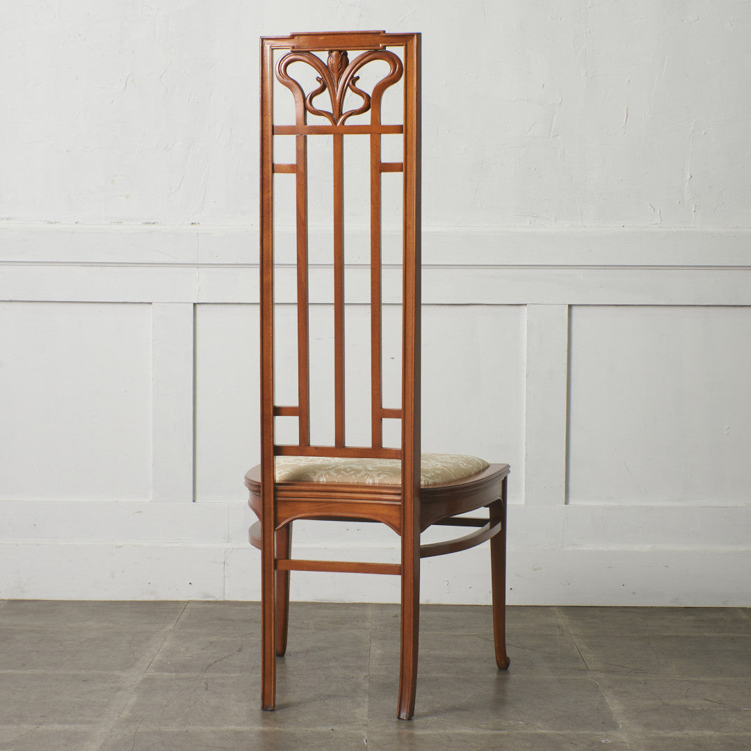 アールヌーボー ハイバックチェア / 張替済
