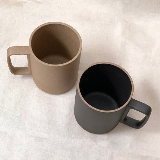 Mag cup ナチュラル & ブラック ペアセット HASAMI PORCELAIN