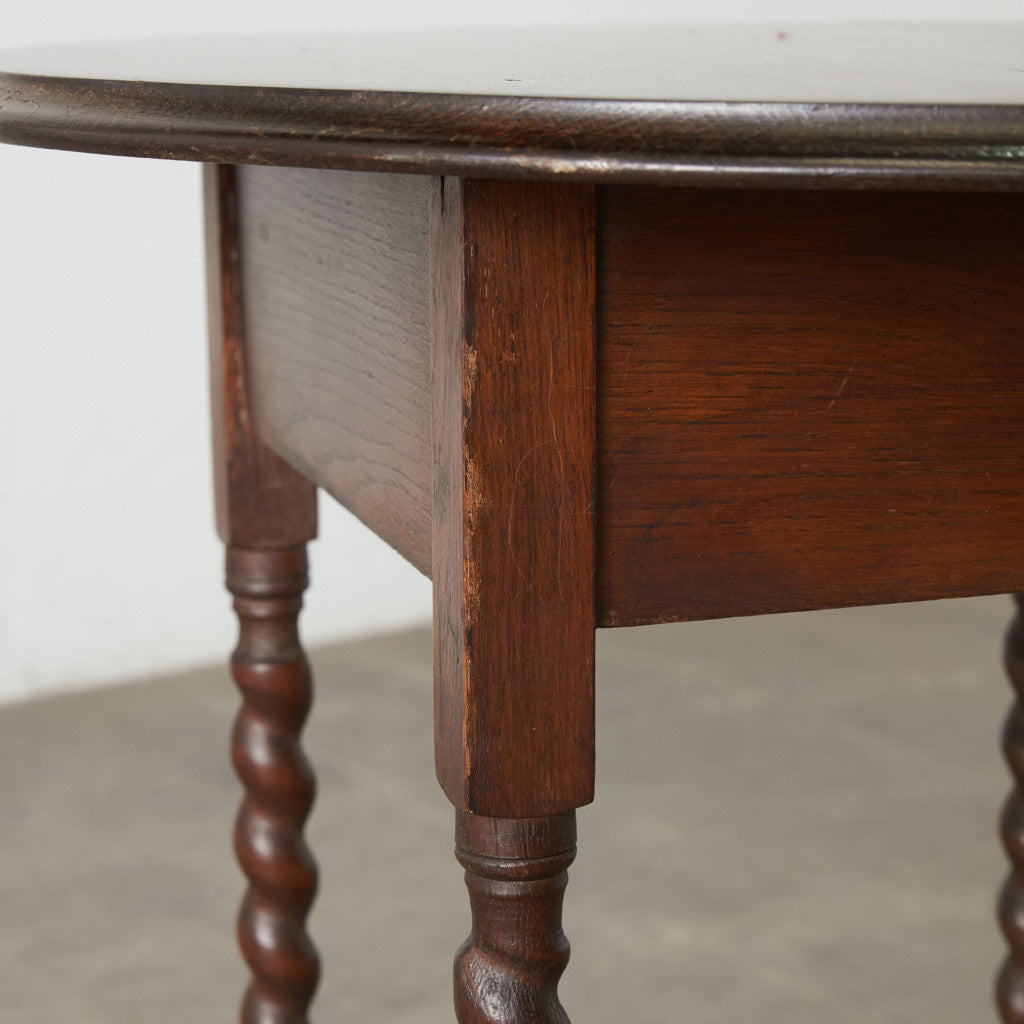 英国アンティーク バーリーシュガーツイスト サイドテーブル