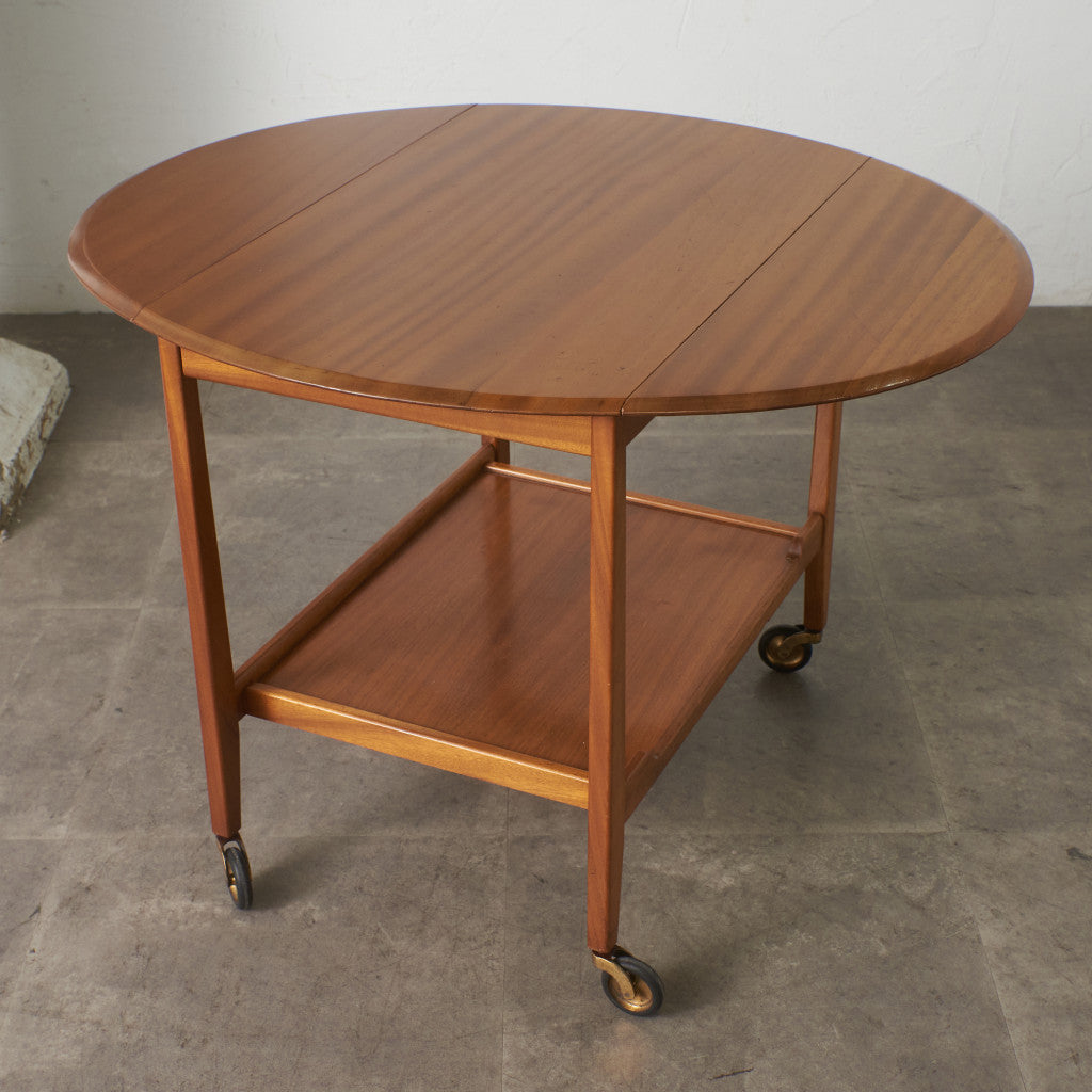 英国ヴィンテージ ドロップリーフトロリーワゴン