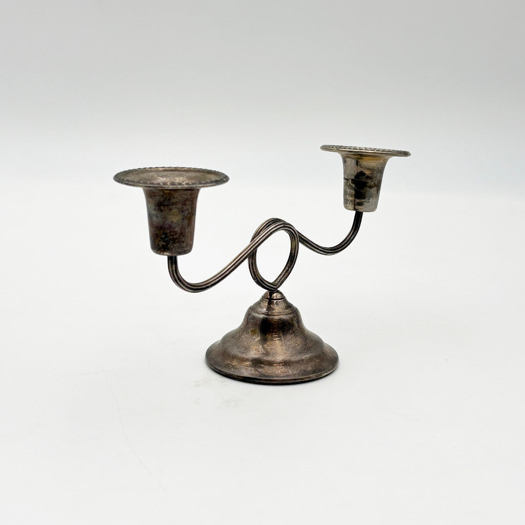 シルバープレート キャンドルスタンド