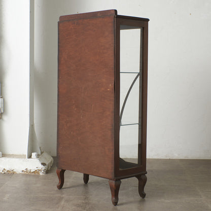 英国アンティーク ガラスキャビネット