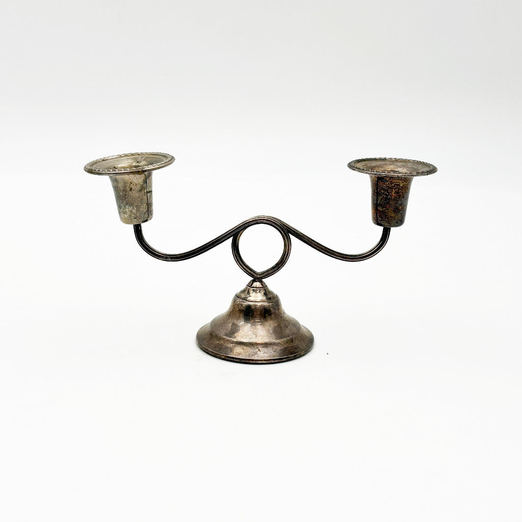 シルバープレート キャンドルスタンド