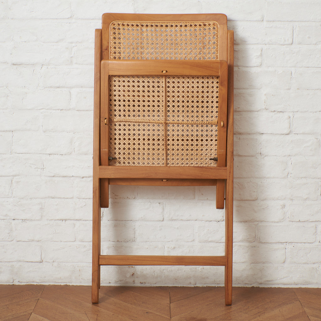 ラタン編み フォールディングチェア