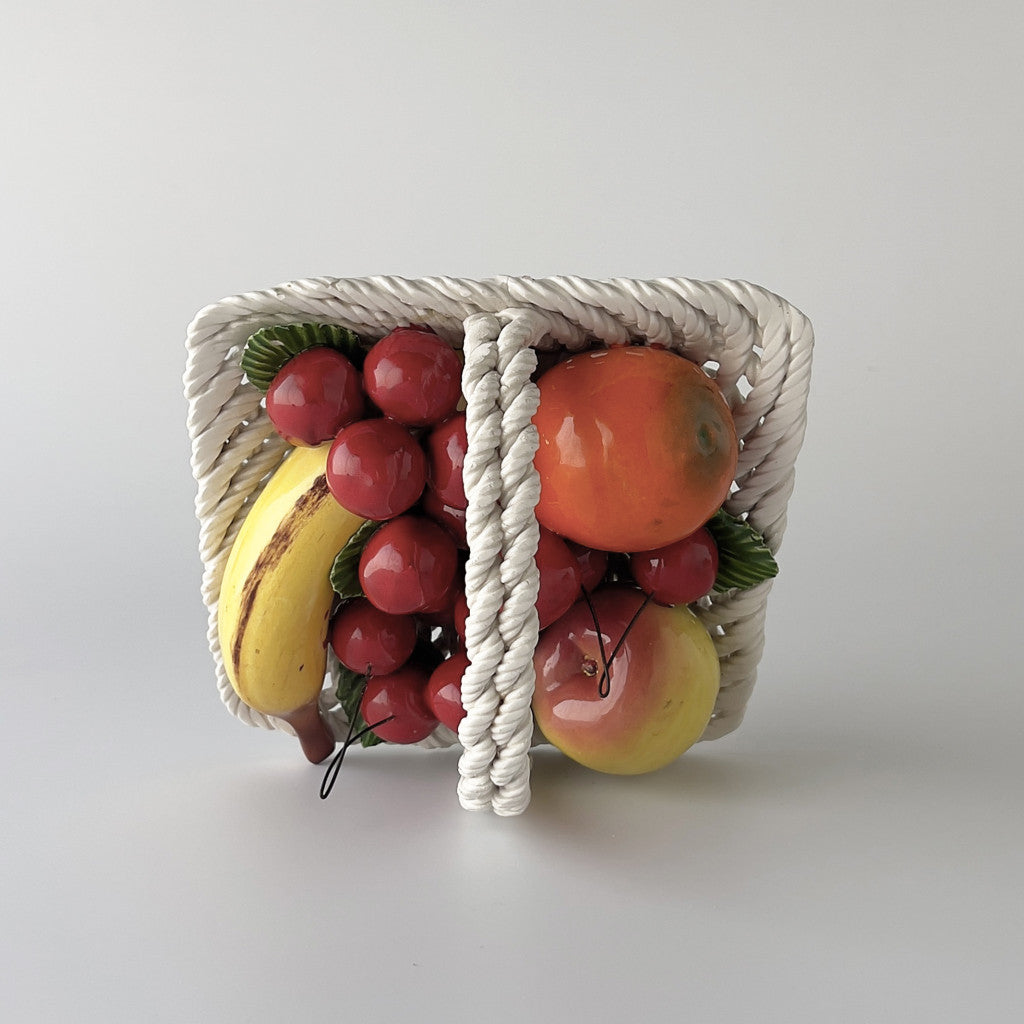 ヴィンテージ セラミック フルーツバスケット