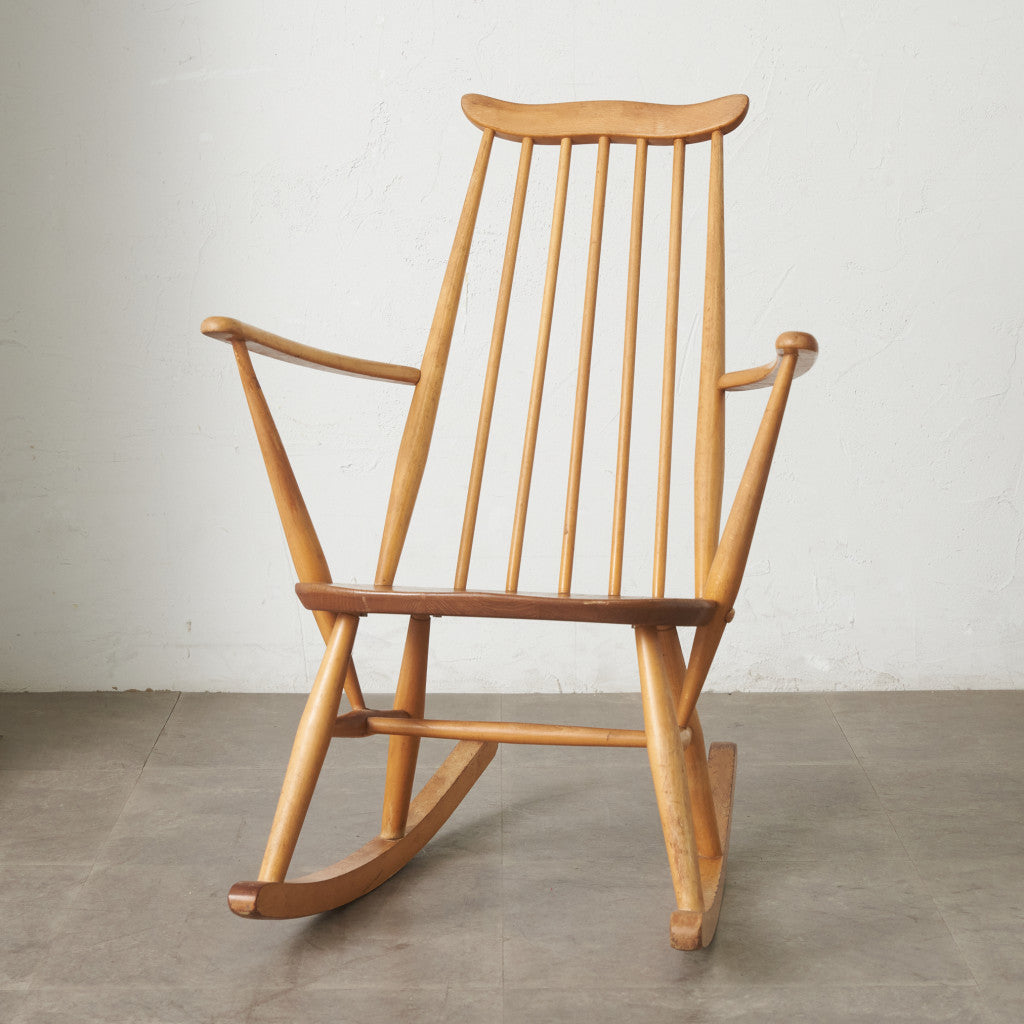 ERCOL アーコール ゴールドスミス チェア vintage 椅子 アーコールのゴールドスミスチェア（カスタード色）(ear-1-a