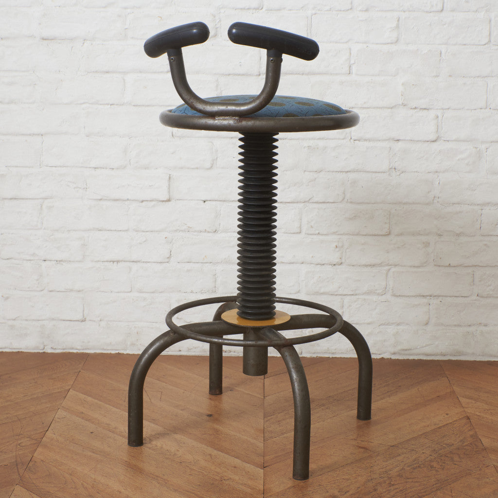 インダストリアル カウンターチェア / 張替済