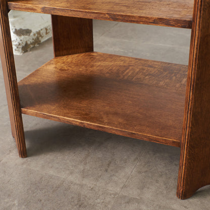 英国アンティーク アールデコ様式 オーク材サイドテーブル