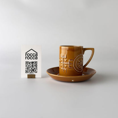Totem トーテム カップ＆ソーサー ブラウン