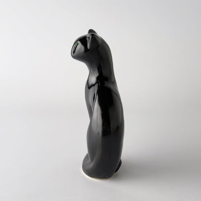 英国ヴィンテージ 黒猫のフィギュリン