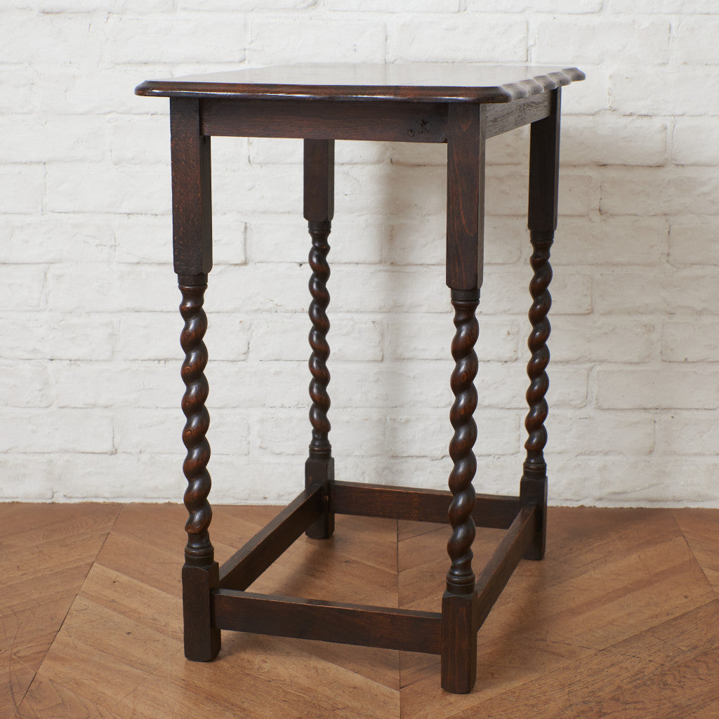 英国アンティーク オーク材 サイドテーブル