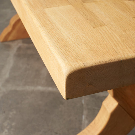 ストリップド加工 Xレッグ リフェクトリーテーブル