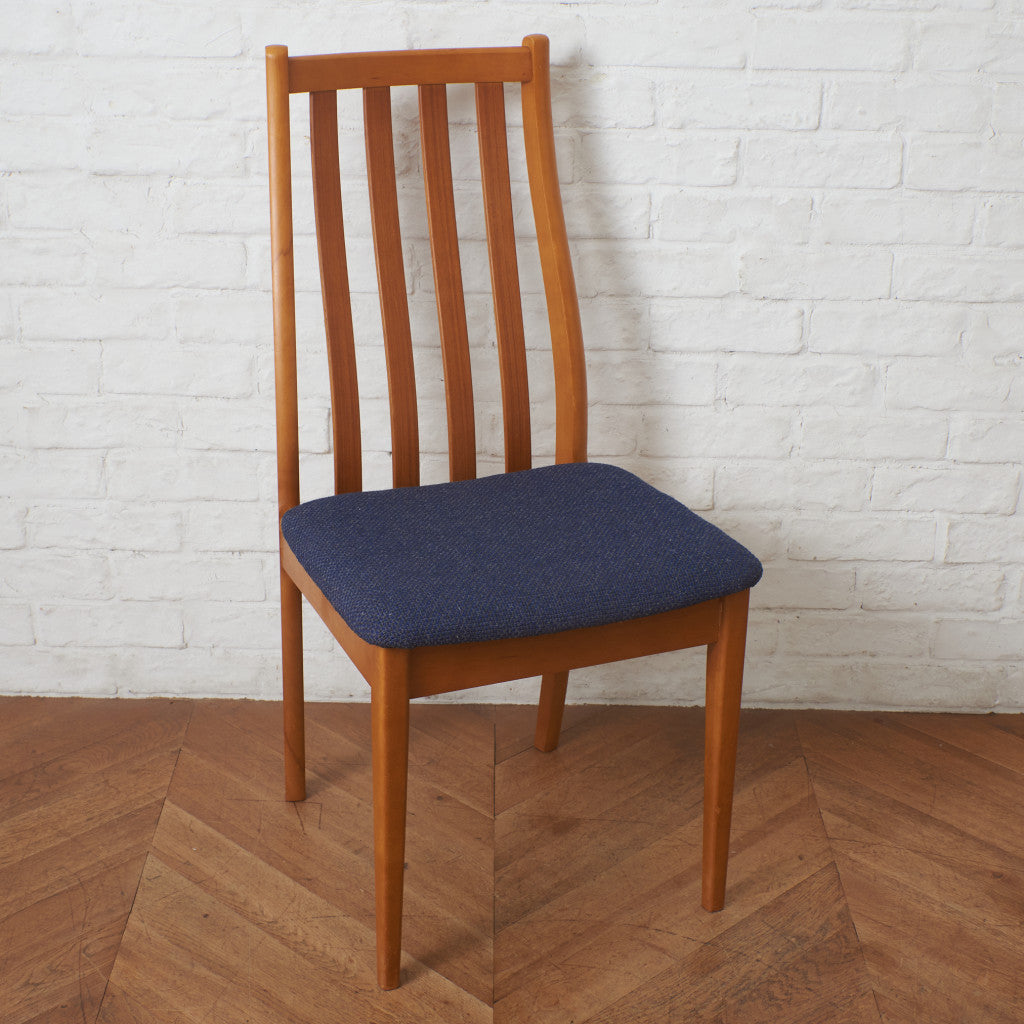 英国ヴィンテージ ダイニングチェア / 張替済