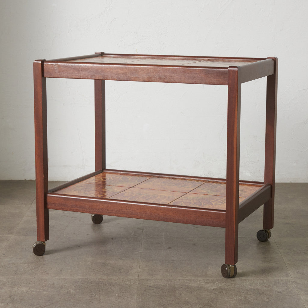 デンマーク ヴィンテージ タイルトップ トロリーワゴン