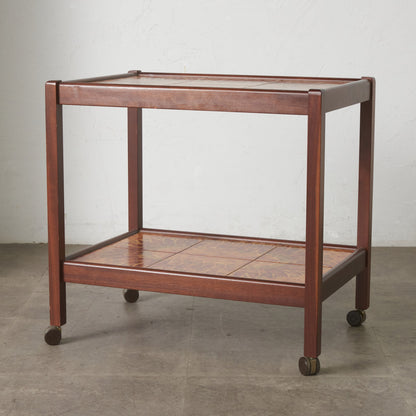 デンマーク ヴィンテージ タイルトップ トロリーワゴン