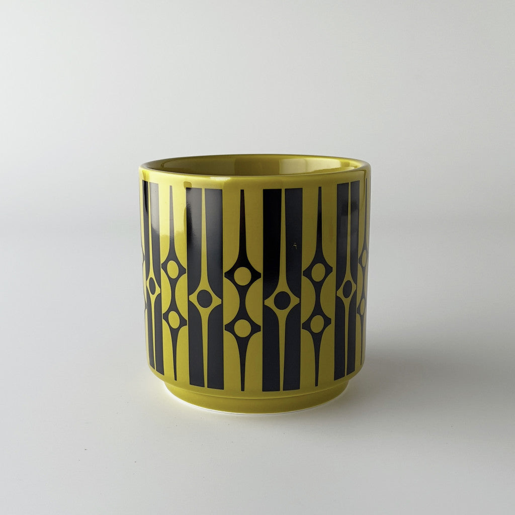 Hornsea プランターカバー M Geo Chartreuse