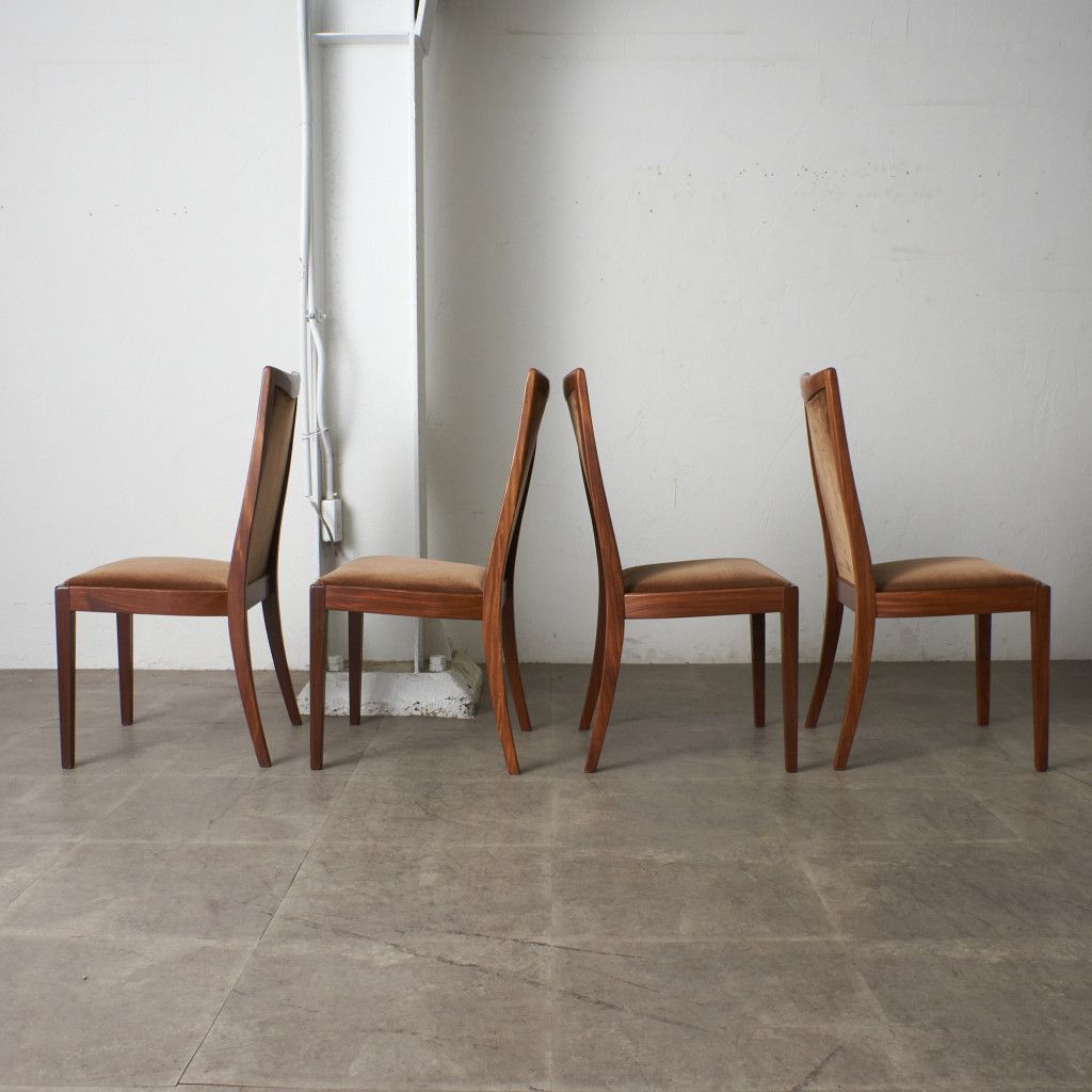 ヴィンテージ ダイニングチェア 4脚セット｜ジープラン G-PLAN｜レスリー・G・ダンディ Leslie・G・Dandy