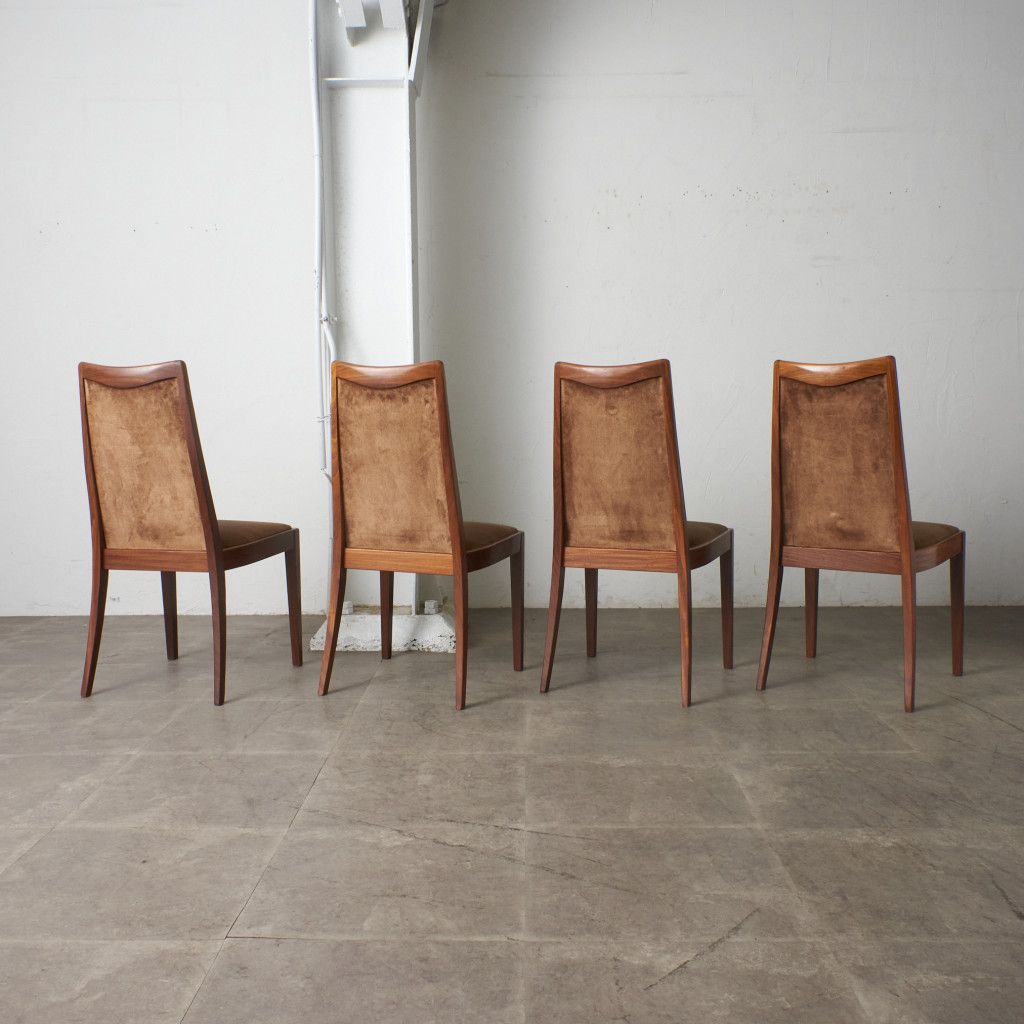 ヴィンテージ ダイニングチェア 4脚セット｜ジープラン G-PLAN｜レスリー・G・ダンディ Leslie・G・Dandy