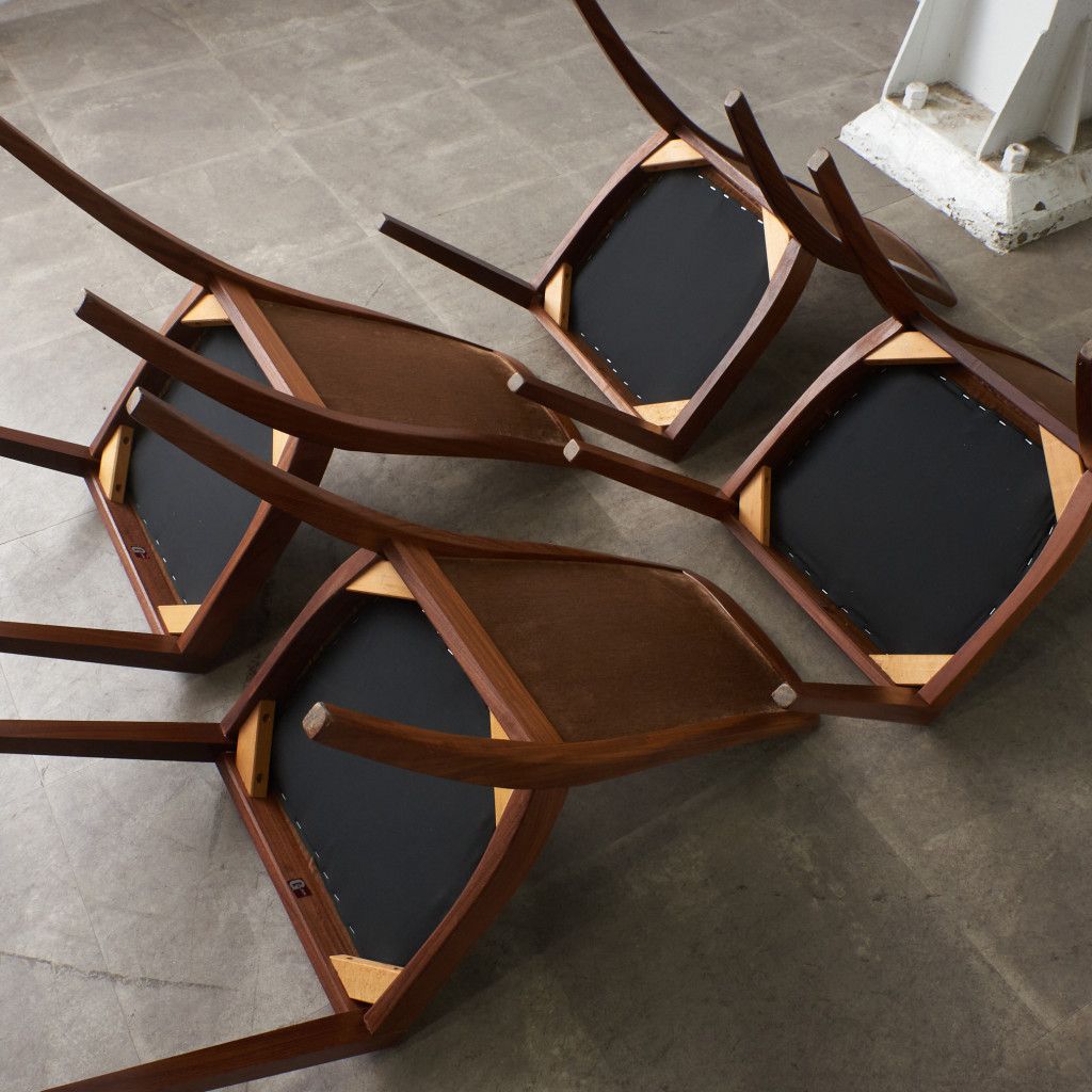 ヴィンテージ ダイニングチェア 4脚セット｜ジープラン G-PLAN｜レスリー・G・ダンディ Leslie・G・Dandy