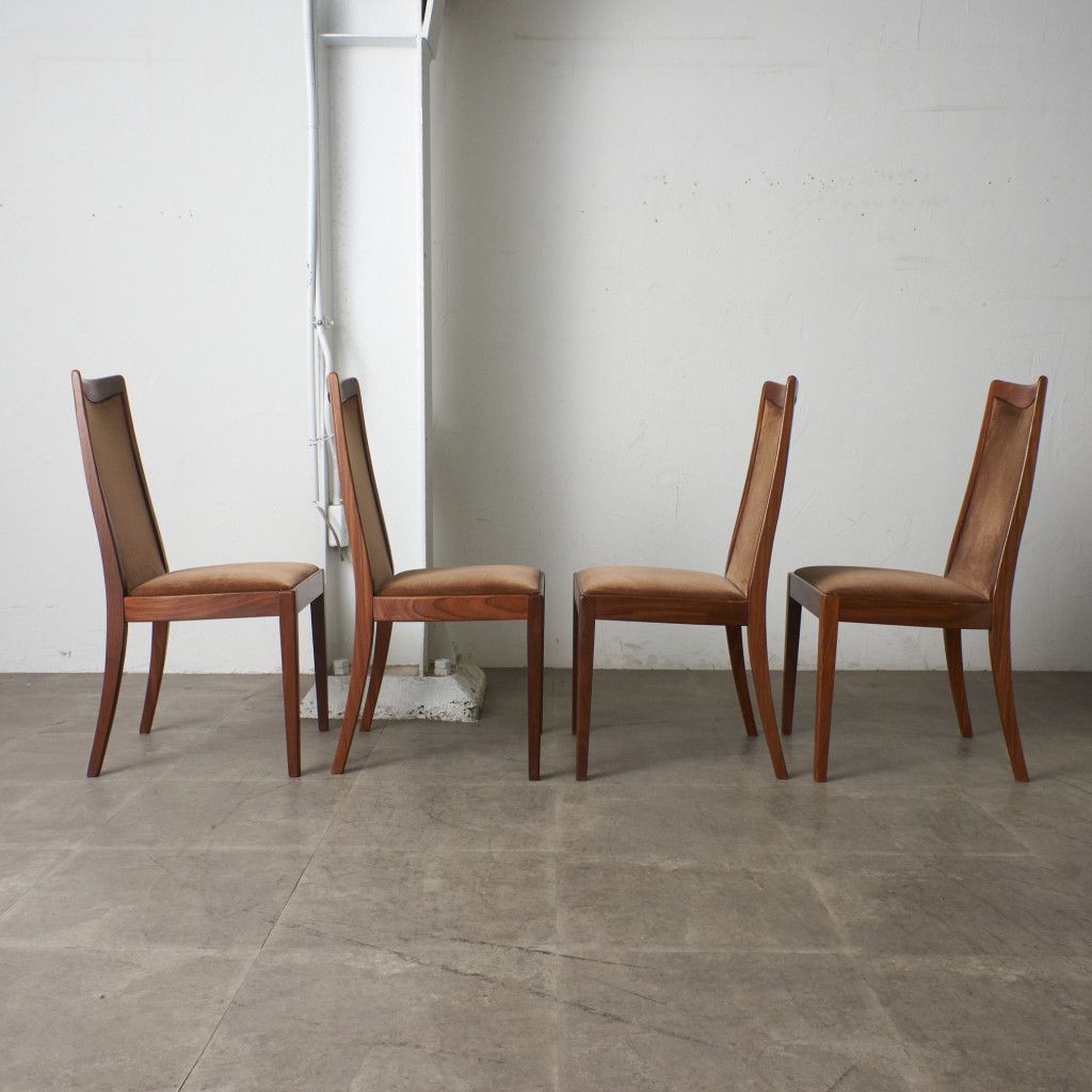 ヴィンテージ ダイニングチェア 4脚セット｜ジープラン G-PLAN｜レスリー・G・ダンディ Leslie・G・Dandy