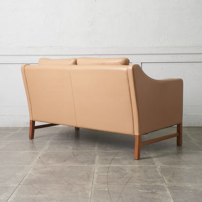 ETON 本革張り 2人掛けソファ