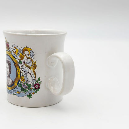 エリザベス女王 シルバージュビリー マグカップ