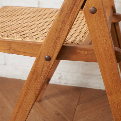 ラタン編み フォールディングチェア