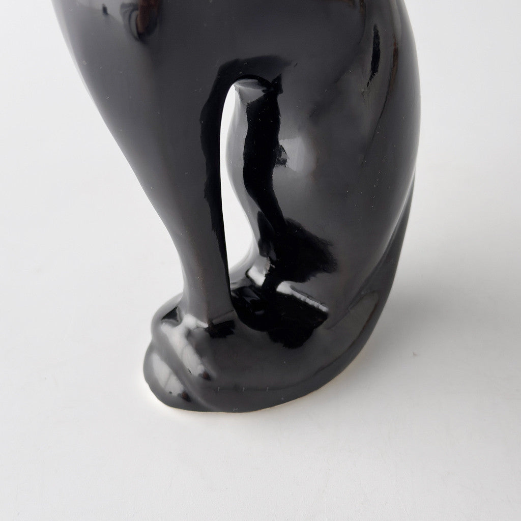 英国ヴィンテージ 黒猫のフィギュリン