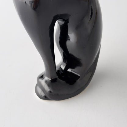 英国ヴィンテージ 黒猫のフィギュリン