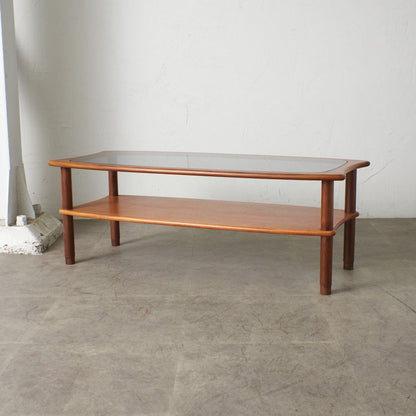 ヴィンテージ ガラストップ コーヒーテーブル