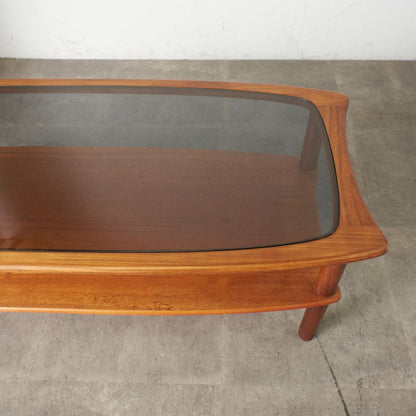 ヴィンテージ ガラストップ コーヒーテーブル