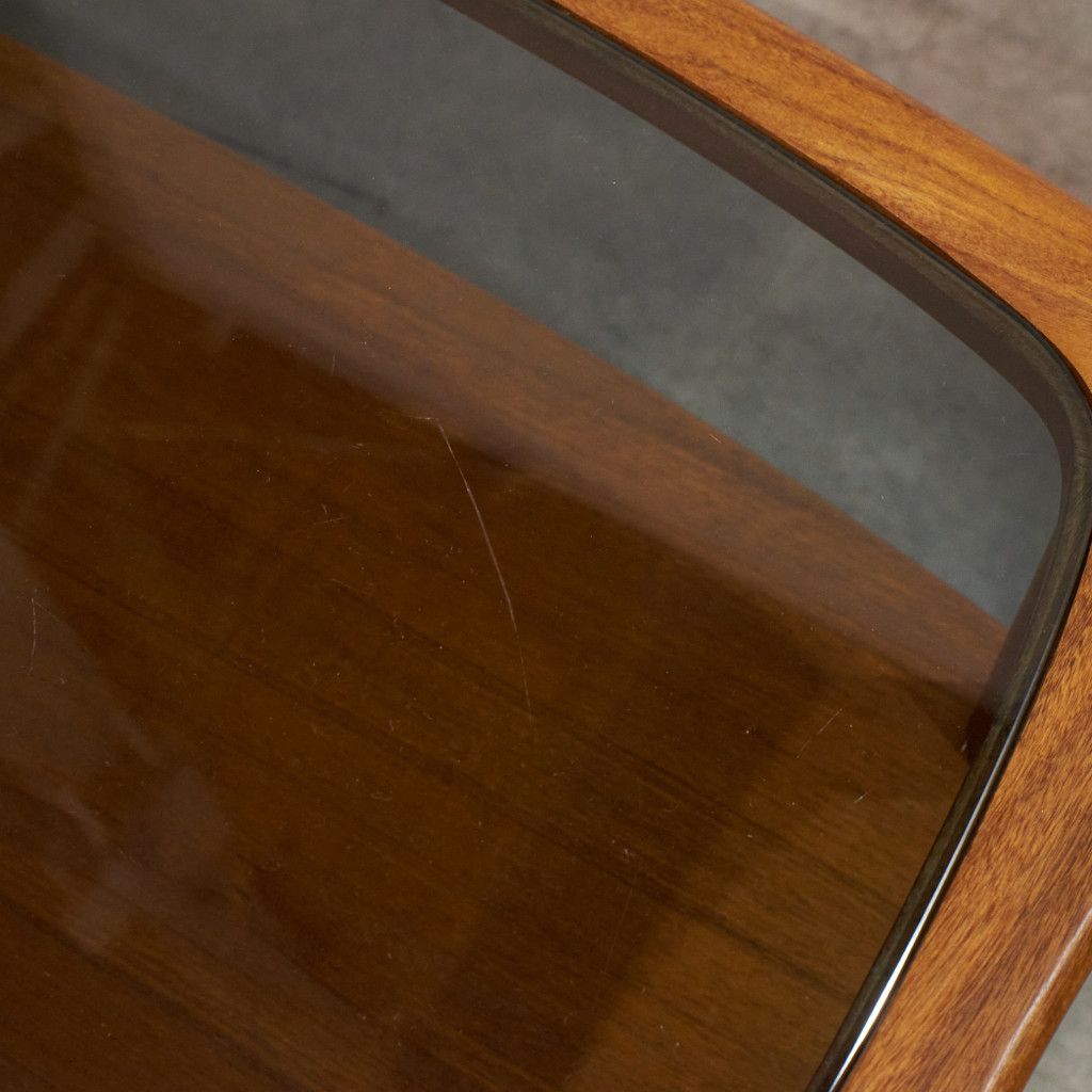 ヴィンテージ ガラストップ コーヒーテーブル