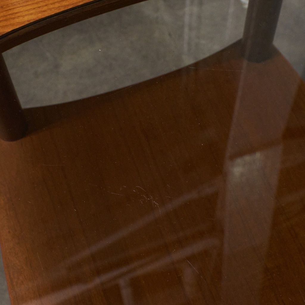 ヴィンテージ ガラストップ コーヒーテーブル