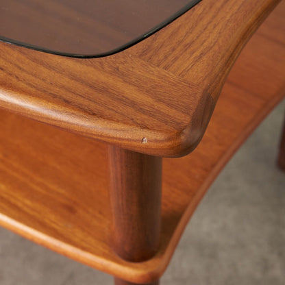 ヴィンテージ ガラストップ コーヒーテーブル