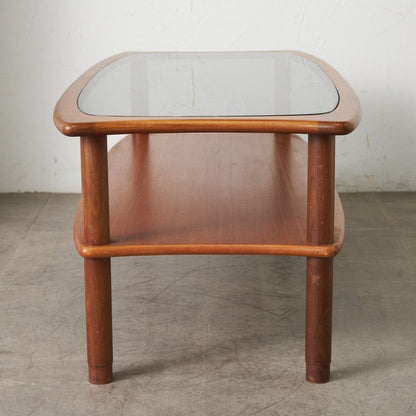 ヴィンテージ ガラストップ コーヒーテーブル