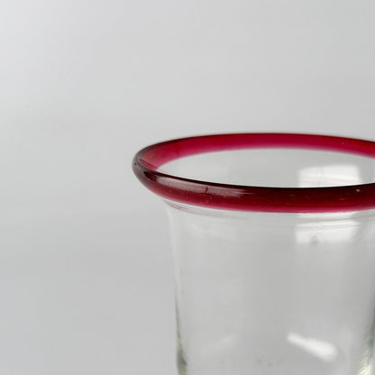 年代物 氷ガラス コップ
