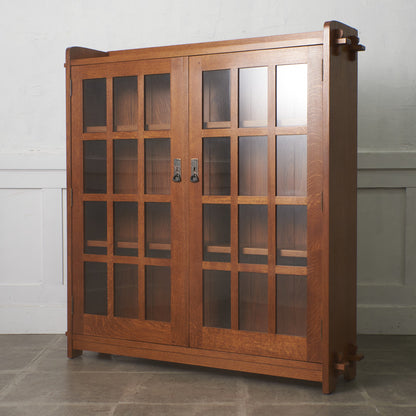 ミッションスタイル ガラスキャビネット