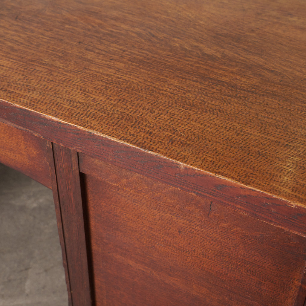 英国アンティーク 両袖デスク