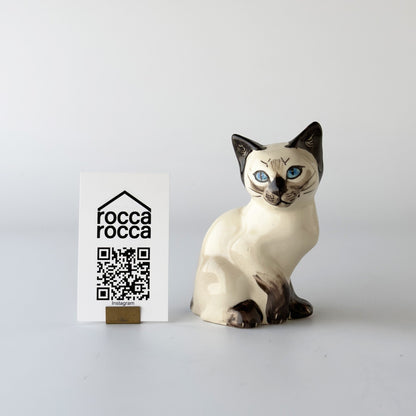 英国ヴィンテージ 猫のフィギュリン