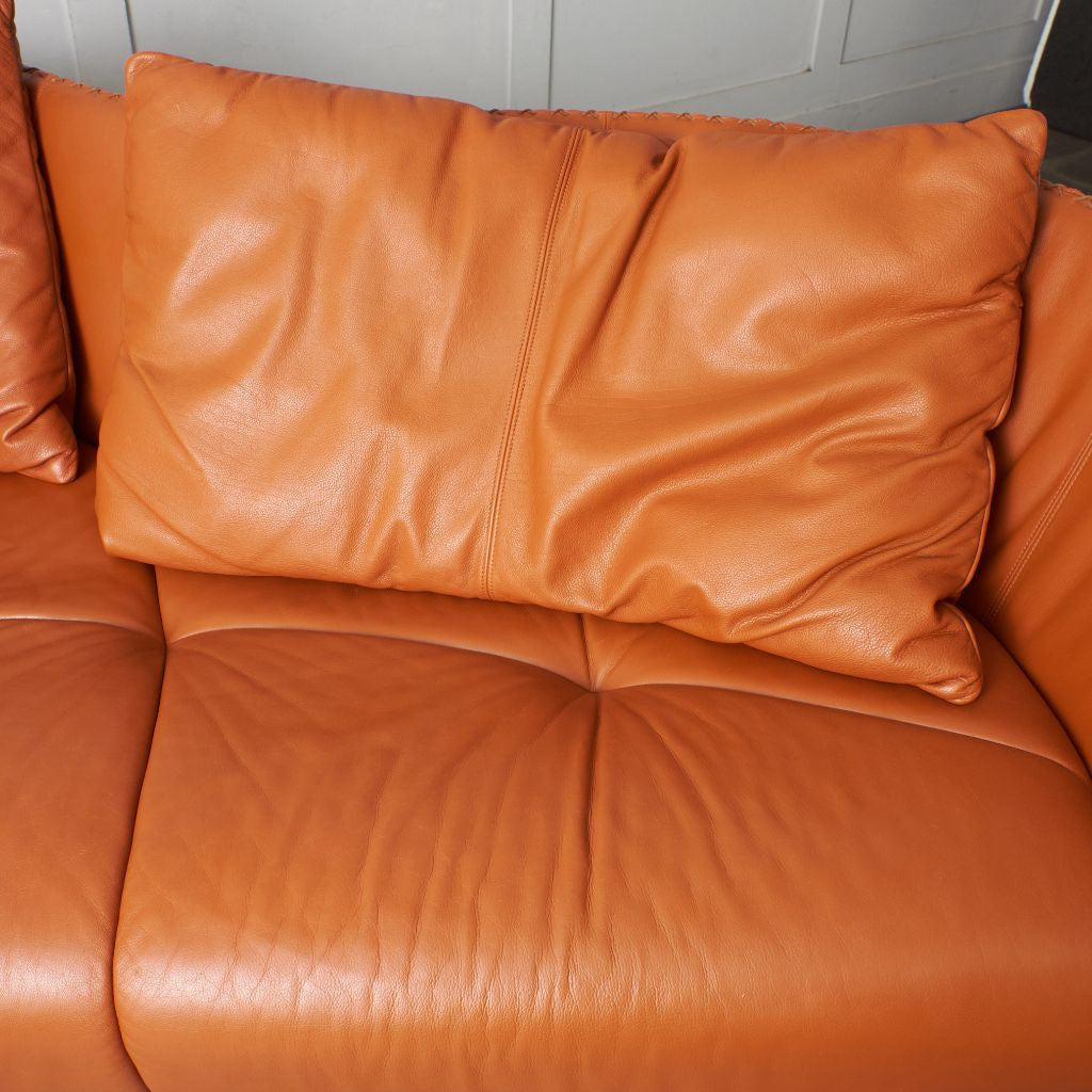 カウチソファ 総本革張り DS-102