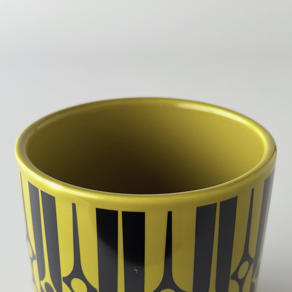 Hornsea プランターカバー M Geo Chartreuse